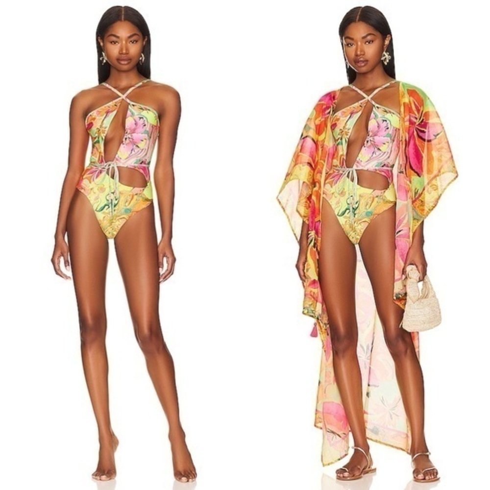 Agua Bendita x REVOLVE Betsy One Piece in Makie Floral